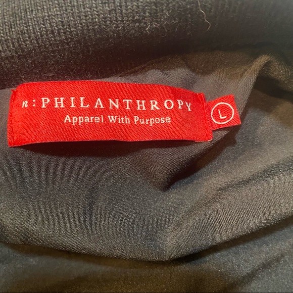 n:PHILANTHROPY IRIE SHERPA FAUX SHEARLING BOMBER SIZE LARGE - Picture 7 of 9